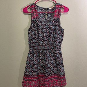 Blush Cinch-Waist dress with Key-Hole Back